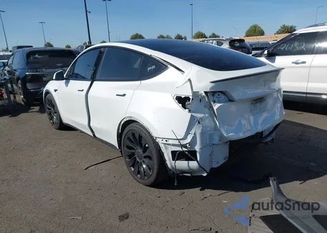 2020 Tesla Model Y Long Range Dual Motor All-Wheel Drive/Performance Dual Motor All-Wheel Drive z USA, uszkodzony, nr VIN 5YJYGDEF7LF001963